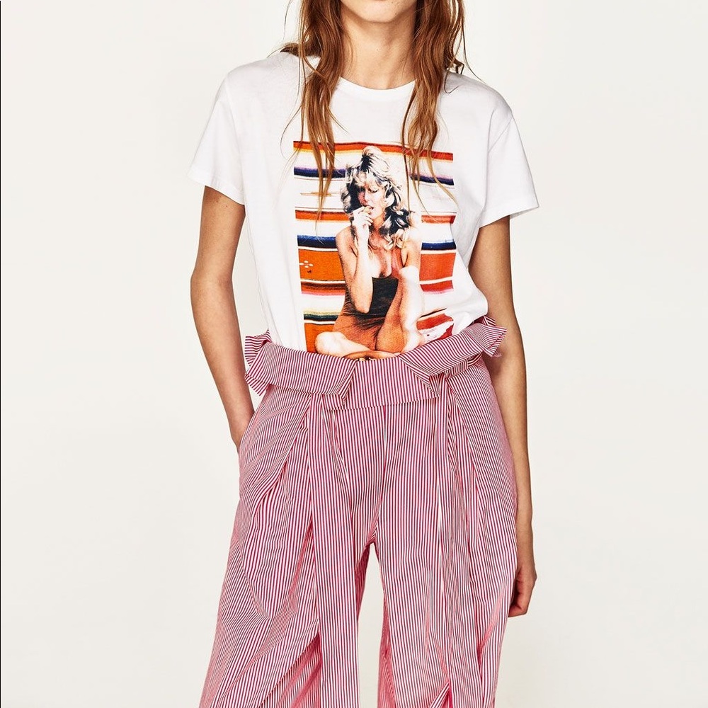 ZARA Farrah Fawcett T-SHIRT